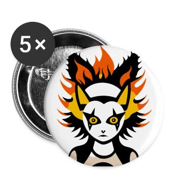 Surreal Portrait – Graphic Art - Buttons large 2.2'' (5-pack) - white