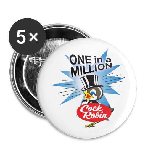 robin tee final png - Buttons large 2.2'' (5-pack)