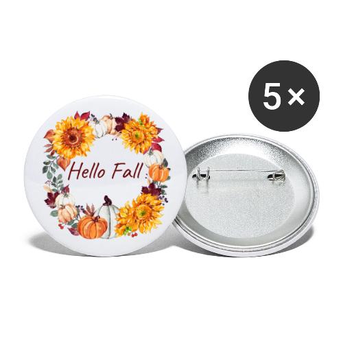 Hello Fall - Buttons large 2.2'' (5-pack)