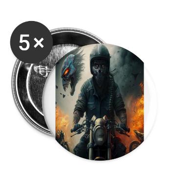 Archangel - Buttons large 2.2'' (5-pack) - white