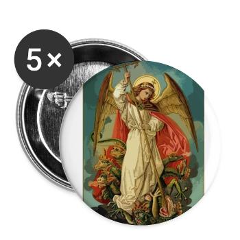 Saint Michael the Archangel - Buttons large 2.2'' (5-pack) - white