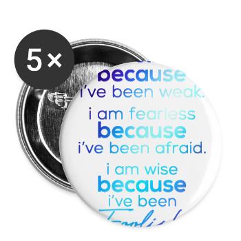 Strength Through Adversity Gradient - Buttons large 2.2'' (5-pack) - white