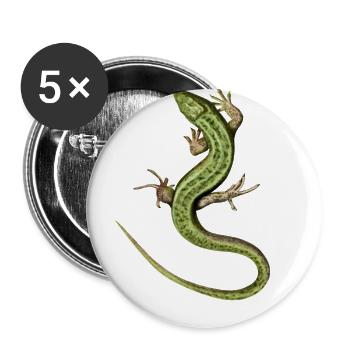 Emerald Salamander Illustration - Buttons large 2.2'' (5-pack) - white