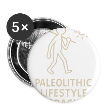 Prehistoric Homo Habilis Stone Tools - Buttons large 2.2'' (5-pack) - white