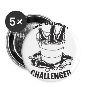 Ice Bucket Challenged - Buttons large 2.2'' (5-pack) - white