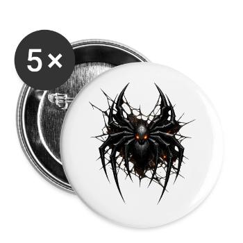 Inferno Spider Emblem - Buttons large 2.2'' (5-pack) - white