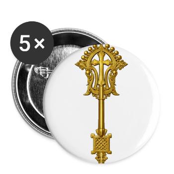 Lalibela Cross by Marlaq Fashion - Buttons large 2.2'' (5-pack) - white