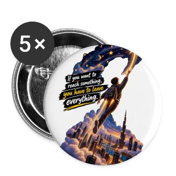 Reach for the Starbound City - Buttons large 2.2'' (5-pack) - white