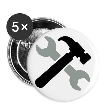 Tools - Buttons large 2.2'' (5-pack) - white