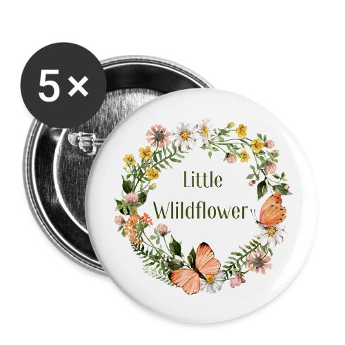 Little wildflower – Baby Shower Gift Bodysuit - Buttons large 2.2'' (5-pack)