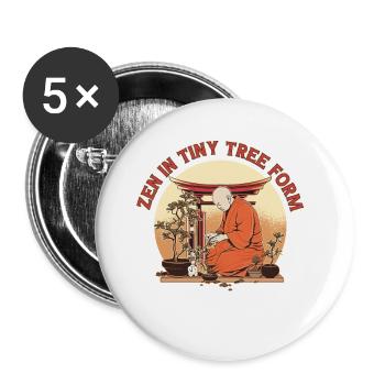 Bonsai tree plant bonsai tree funny sayings - Buttons large 2.2'' (5-pack) - white