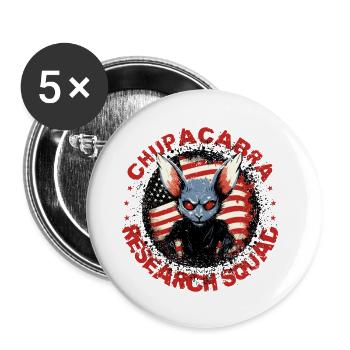 Cryptozoologists Chupacabra-cryptid funny USA - Buttons large 2.2'' (5-pack) - white