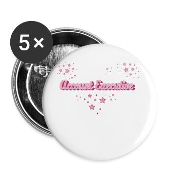 Mommy's job funny Quote Mom account-executive - Buttons large 2.2'' (5-pack) - white