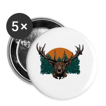 I Need Hogs and Kisses Wild Pig Hunting Hog Boar - Buttons large 2.2'' (5-pack) - white