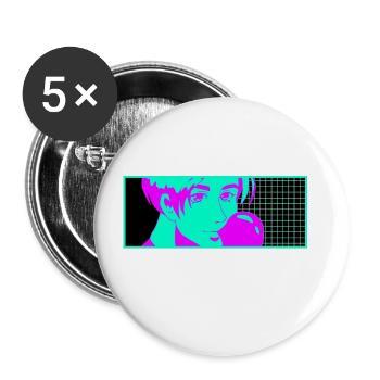 Anime Is My Fetish Manga Nerd Japanese Animation W - Buttons large 2.2'' (5-pack) - white