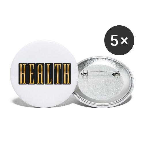 Golden Health - Buttons large 2.2'' (5-pack)