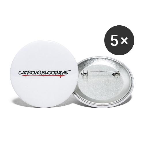 C.Strong Bloodline Logo (Black) - Buttons large 2.2'' (5-pack)