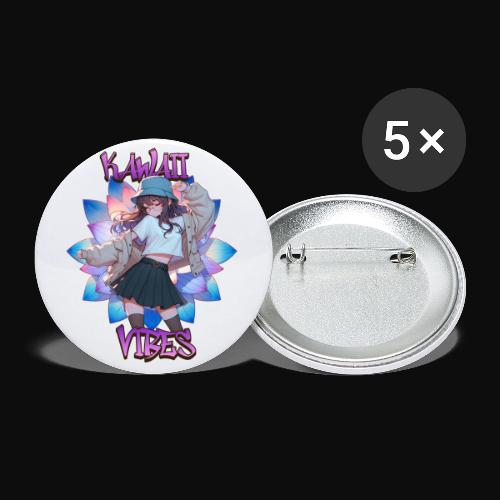 Kawaii Vibes - Buttons large 2.2'' (5-pack)