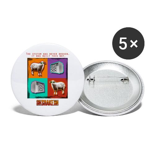 Sheep TV (The System Was Never Broken) - Buttons large 2.2'' (5-pack)