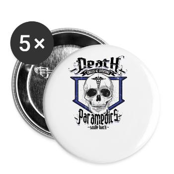 Death smiles at everyone Paramedics smile back - - Buttons large 2.2'' (5-pack) - white