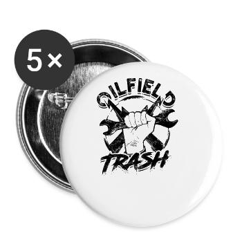 Oilfield Trash - tool - Buttons large 2.2'' (5-pack) - white