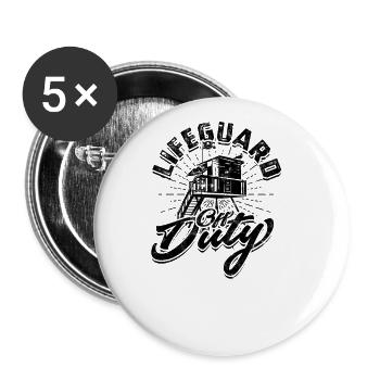Lifeguard off duty - lifeguard - Buttons large 2.2'' (5-pack) - white