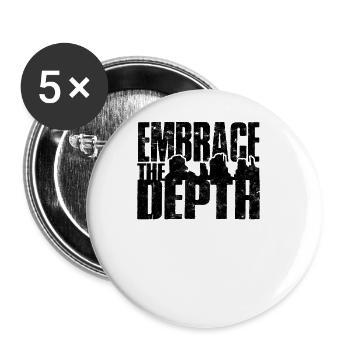 Embrace the Depth - Canyon - Buttons large 2.2'' (5-pack) - white