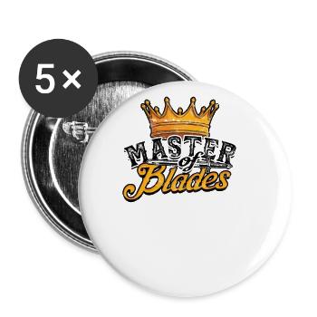 Master of Blades - Sword - Buttons large 2.2'' (5-pack) - white