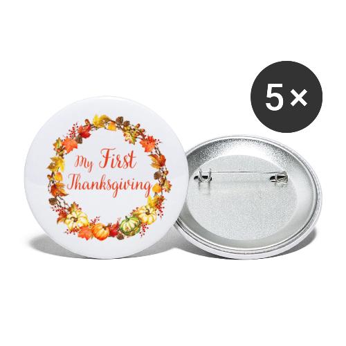 My first thanksgiving - Buttons large 2.2'' (5-pack)