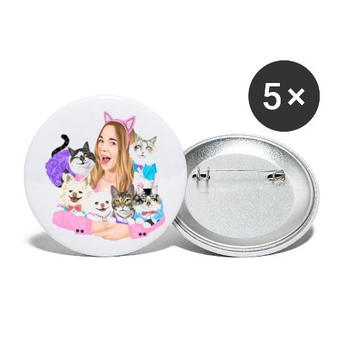 Jahnnalee & The Furry Kiddos - Buttons large 2.2'' (5-pack)