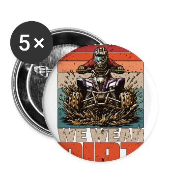 Mud Racing On Saturday We Wear Dirty Mud Bogging - Buttons large 2.2'' (5-pack) - white