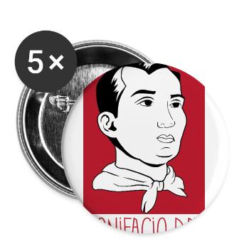 Bonifacio Day Patriotic Holiday Graphic Art - Buttons large 2.2'' (5-pack) - white