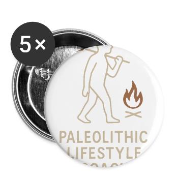 Prehistoric Homo Habilis Stone Tools - Buttons large 2.2'' (5-pack) - white