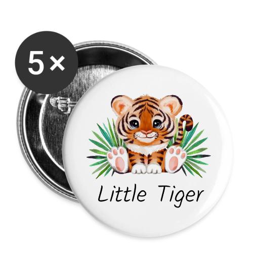 Cute animal little tiger. - Buttons large 2.2'' (5-pack)