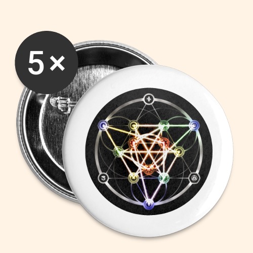 Classic Alchemical Cycle - Buttons large 2.2'' (5-pack)
