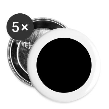 Blue Circle - Buttons large 2.2'' (5-pack) - white