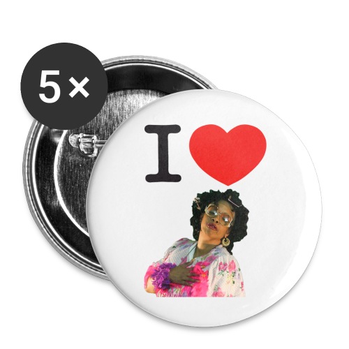 I Love Ms Della - Buttons large 2.2'' (5-pack)