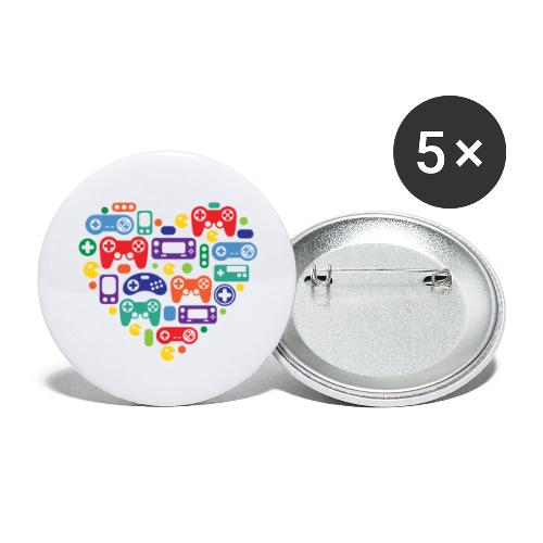 Video Game Love - Buttons large 2.2'' (5-pack)