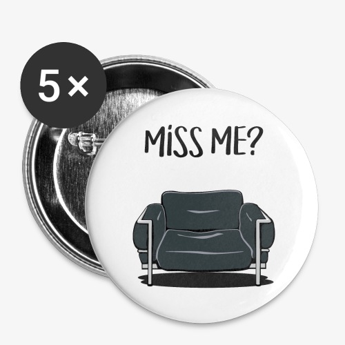 Empty Chair - Buttons large 2.2'' (5-pack)