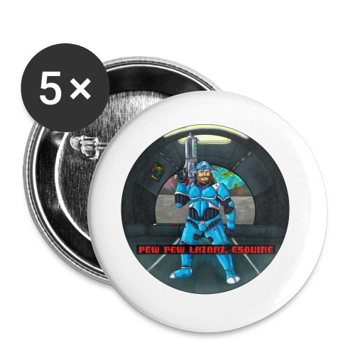 Pew Pew Lazorz - Buttons large 2.2'' (5-pack)