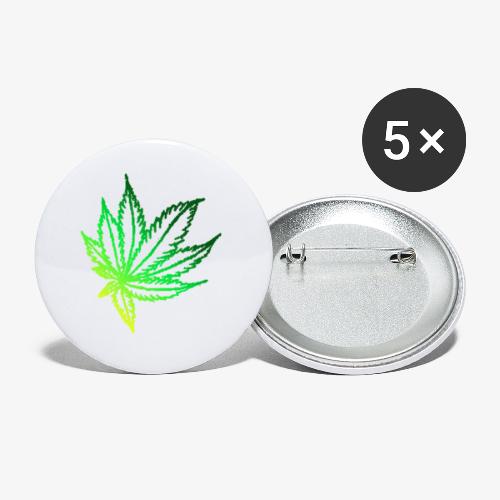 green leaf - Buttons large 2.2'' (5-pack)