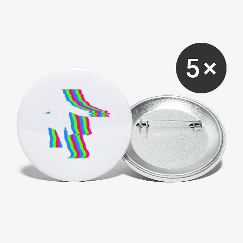 silhouette rainbow cut 1 - Buttons large 2.2'' (5-pack)