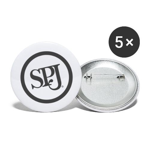 SPJ Charcoal Logo - Buttons large 2.2'' (5-pack)