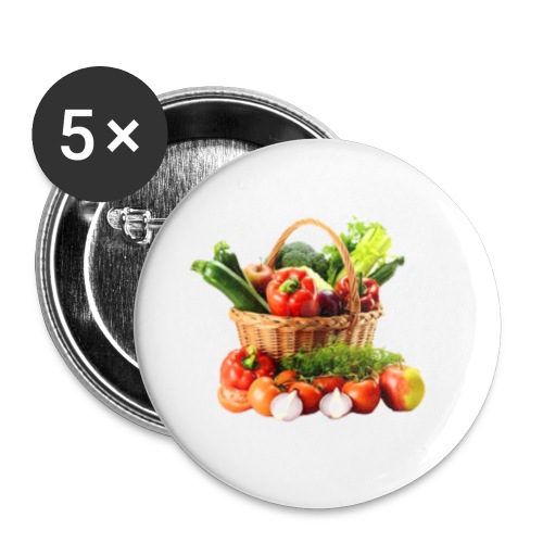 Vegetable transparent - Buttons large 2.2'' (5-pack)