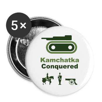 Kamchatka Conquered - Buttons large 2.2'' (5-pack) - white