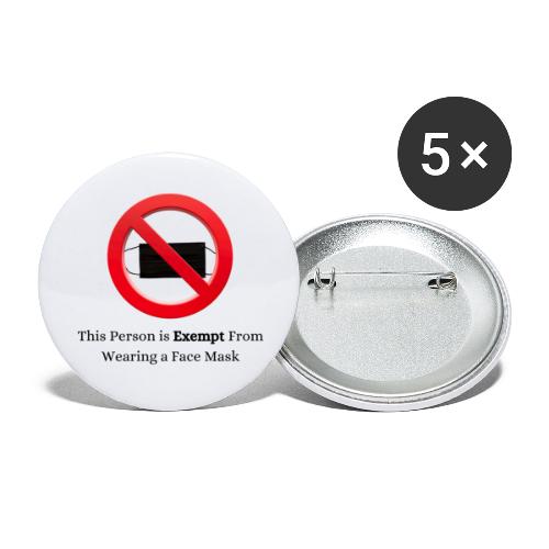 Exempt - Buttons large 2.2'' (5-pack)