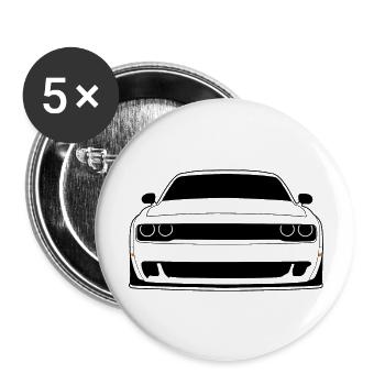 Challenger SRT Hellcat - Buttons large 2.2'' (5-pack) - white