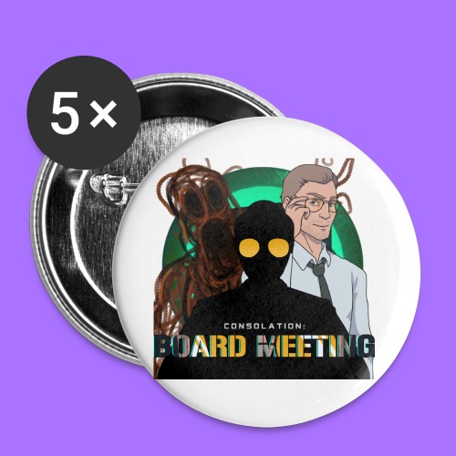 Consolation: Board Meeting - Jam Edition Stickers - Buttons large 2.2'' (5-pack)