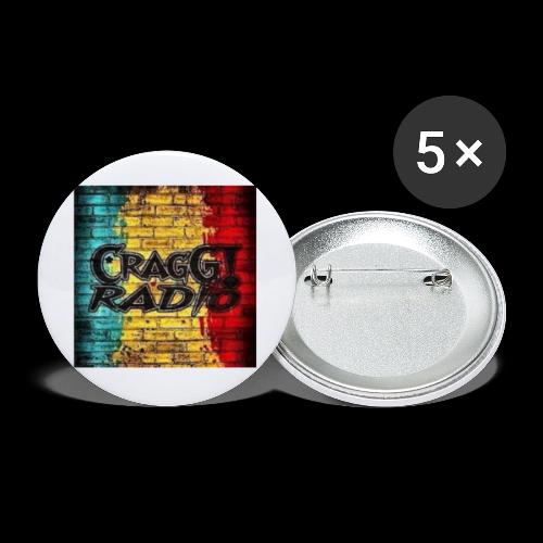 CRAGG Radio Graffiti 2 - Buttons large 2.2'' (5-pack)