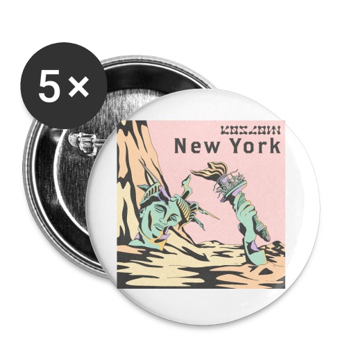 New York - Buttons large 2.2'' (5-pack)